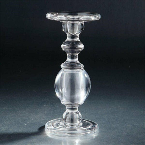 Friends Are Forever 9.5 x 4.5 in. Glass Candlestick, Clear FR2940014